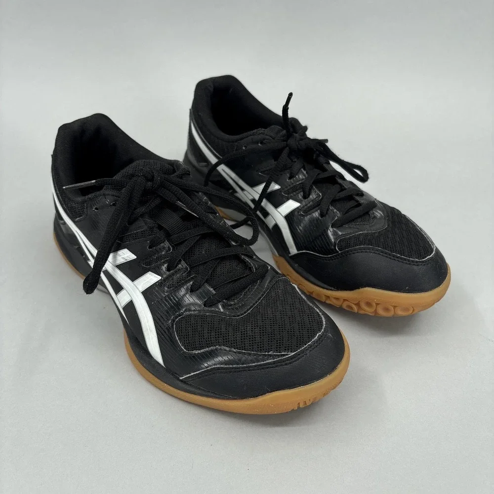 ASICS GEL-Rocket Shoes Womens Size 8.5 40 Black Indoor Court Sneakers 1072A034